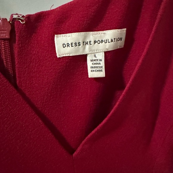 Dress The Population
Iris Sleeveless Crepe Slit Gown - Picture 3 of 4